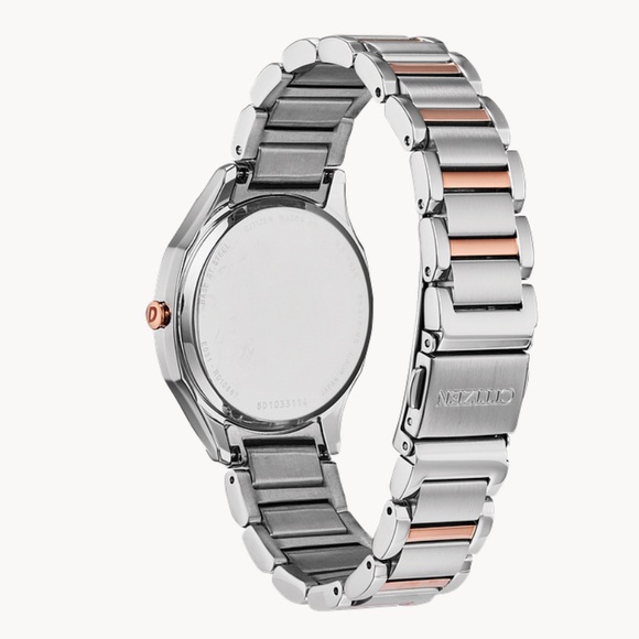 Citizen Eco-drive women’s two tone watch silver & rose gold - Picture 6 of 11